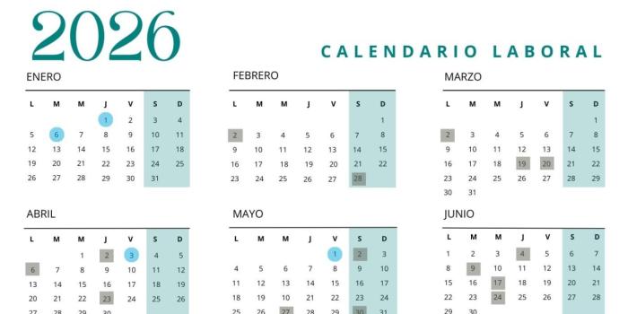  Calendario Laboral 2026