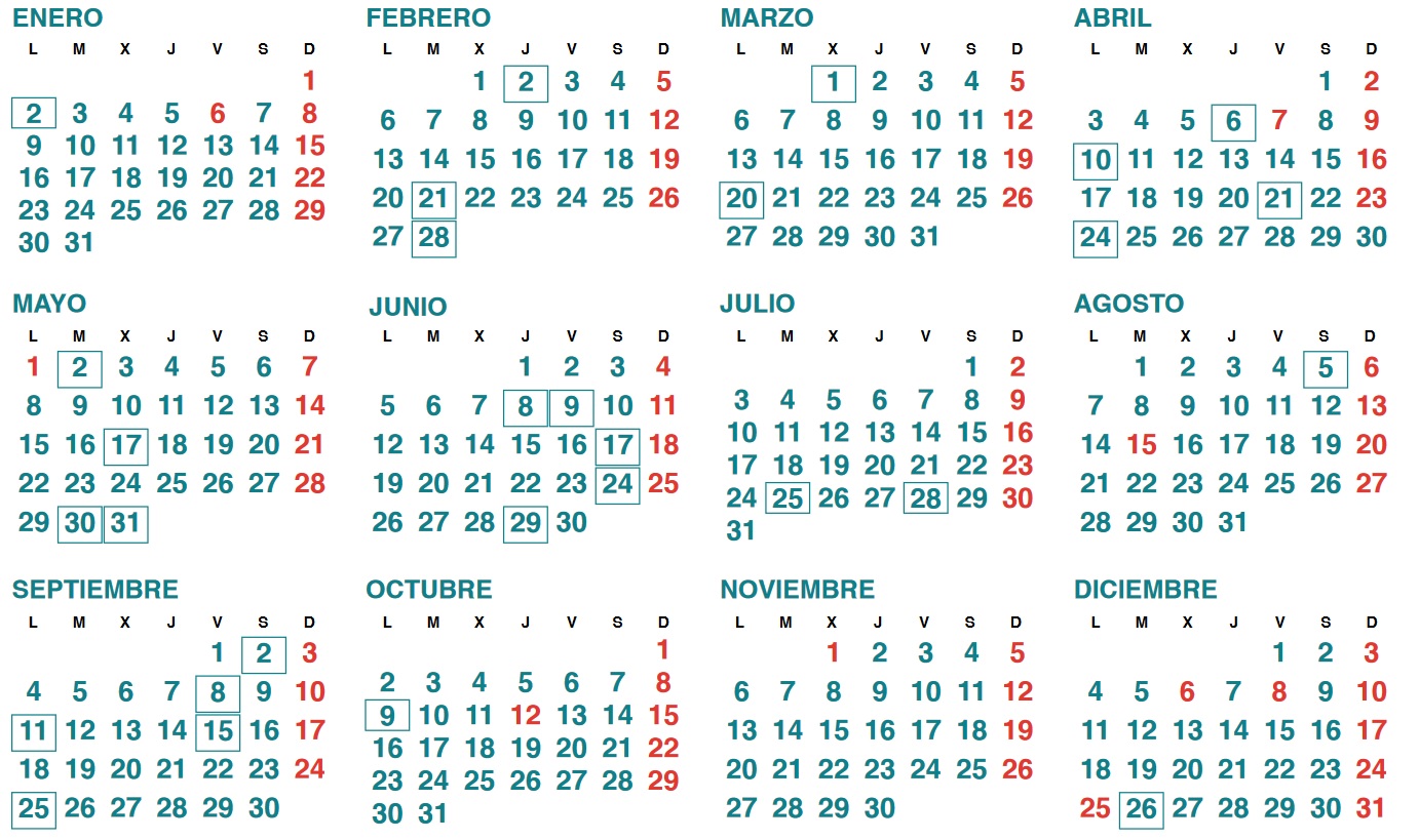 Festivos En Euskadi 2023 Calendario Laboral 2023 - CESICA Unicaja Banco