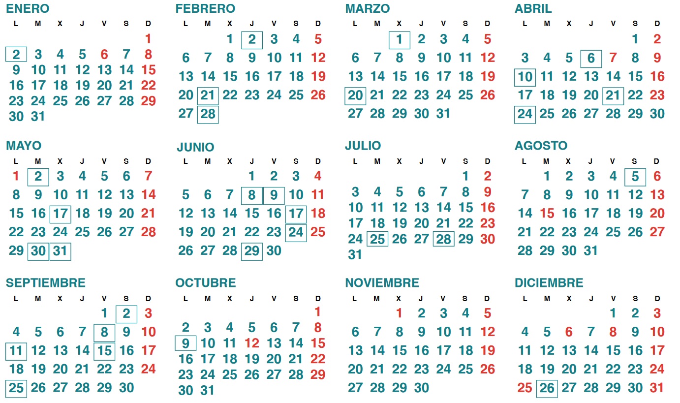 Festivos 2023 Pais Vasco Calendario Laboral 2023 - CESICA Unicaja Banco